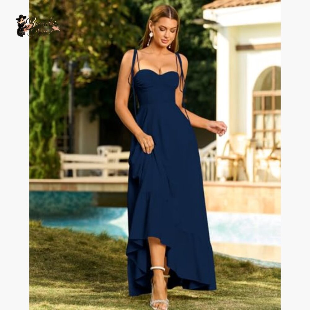 Polyester Elastane Smocked Back Spaghetti Strap M… - image 5